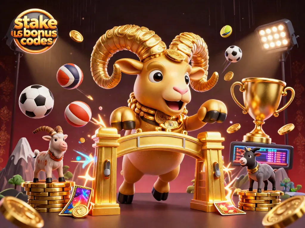 Unleash exciting wins with stake us bonus codes in a vibrant 3D casino scene.