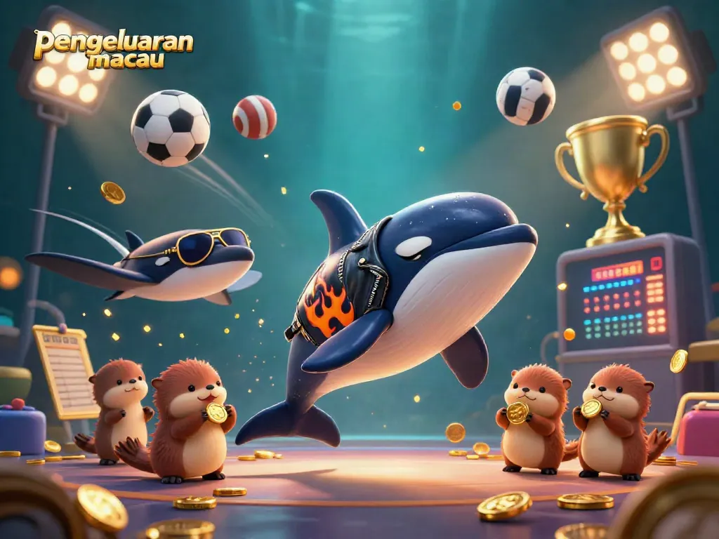 Experience pengeluaran macau with dynamic gambling action and vibrant casino characters in a lively underwater scene.
