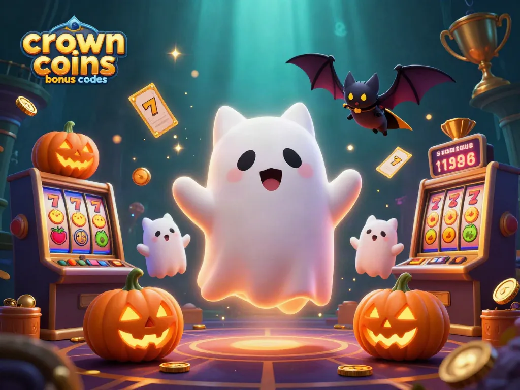 Experience crown coins bonus codes in this vibrant, fun-filled casino illustration scene.