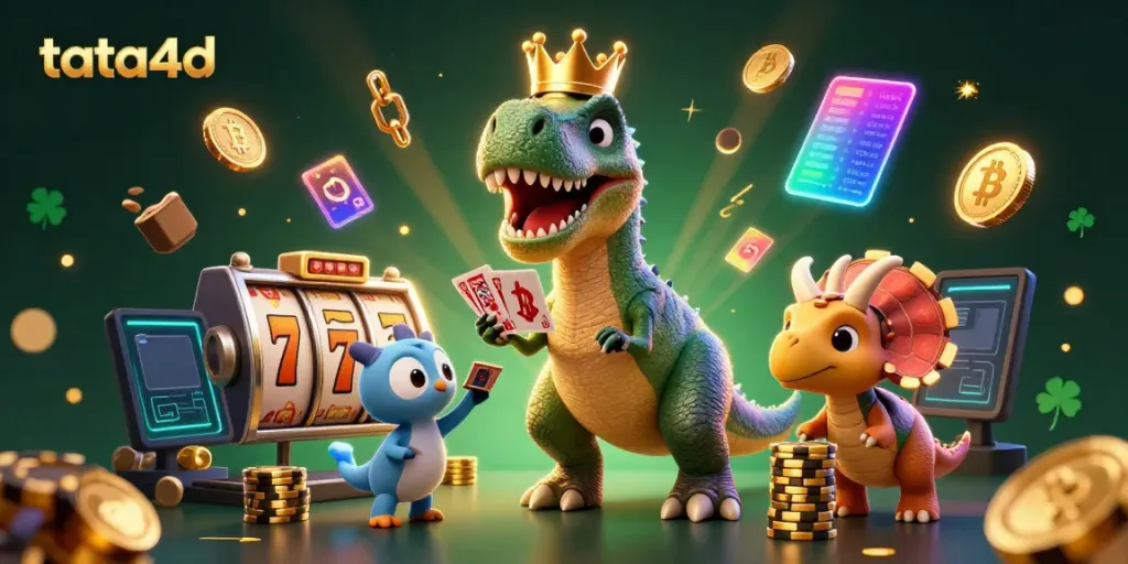 Experience thrilling gaming at tata4d with fun characters and vibrant slot elements.