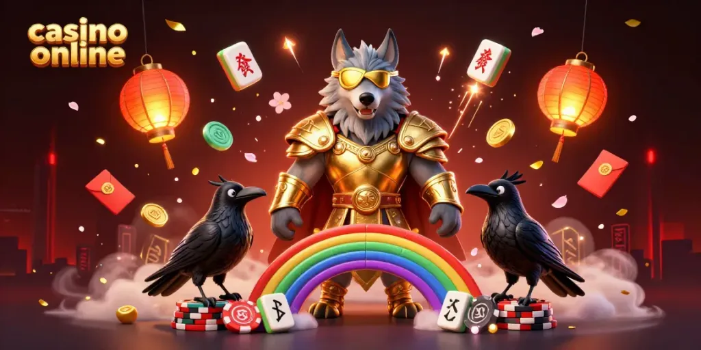 Jelajahi keseruan permainan casino online dengan karakter mitologi Odin dan elemen keberuntungan di Bekasi.