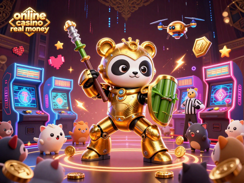 Engage with the vibrant energy of online casino real money in this exciting 3D casino illustration.