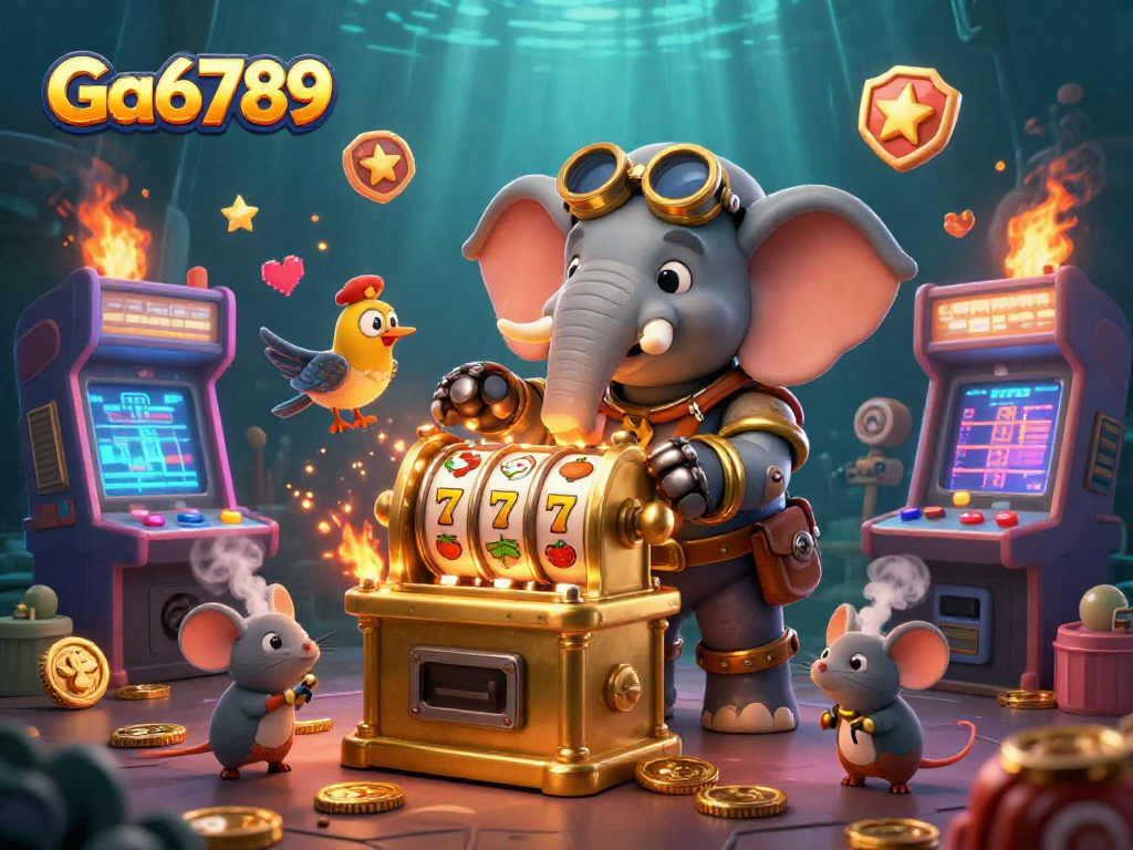 Spin the golden slot machine at Ga6789, where steampunk charm meets arcade excitement!