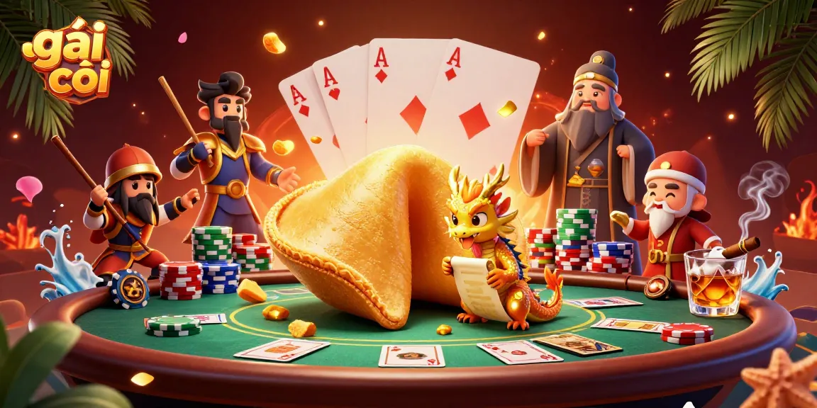 Engage with the vibrant casino world in the illustration showcasing gái gọi and dynamic gambling elements like poker.