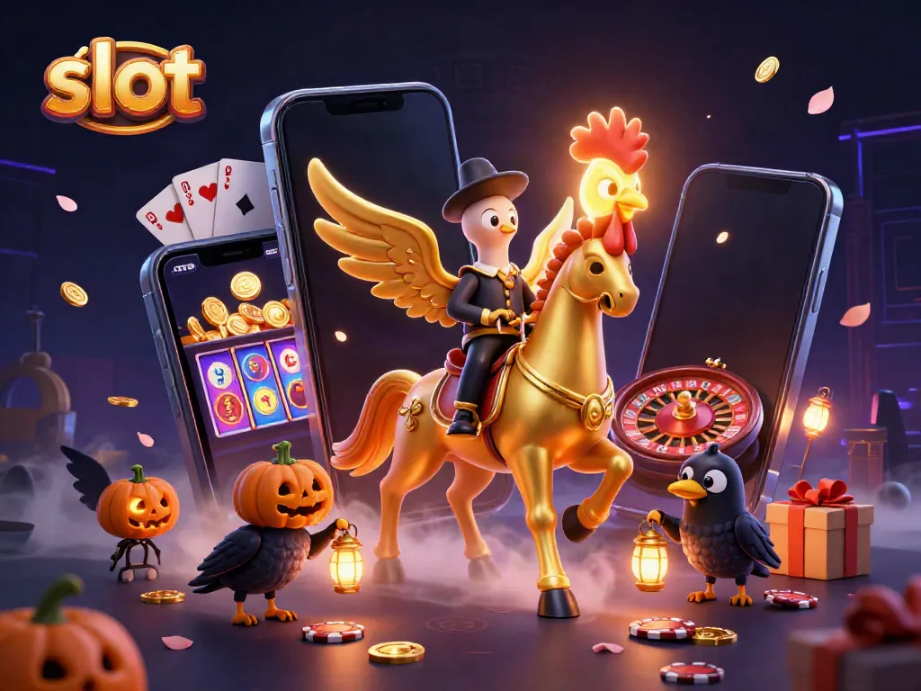 Experience a vibrant slot adventure with dynamic characters and games in a mystical casino scene.