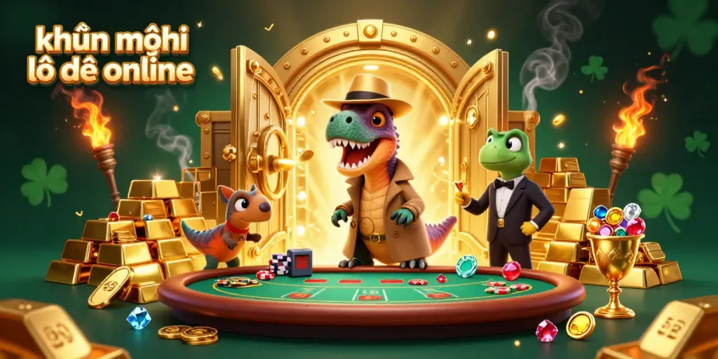 Experience thrilling khuyến mãi lô đề online with animated casino characters in action.