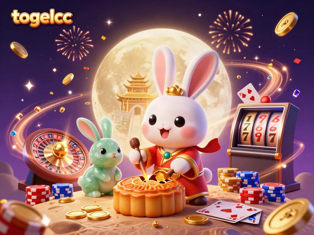 Experience the excitement of togelcc with vibrant casino elements and animated characters.