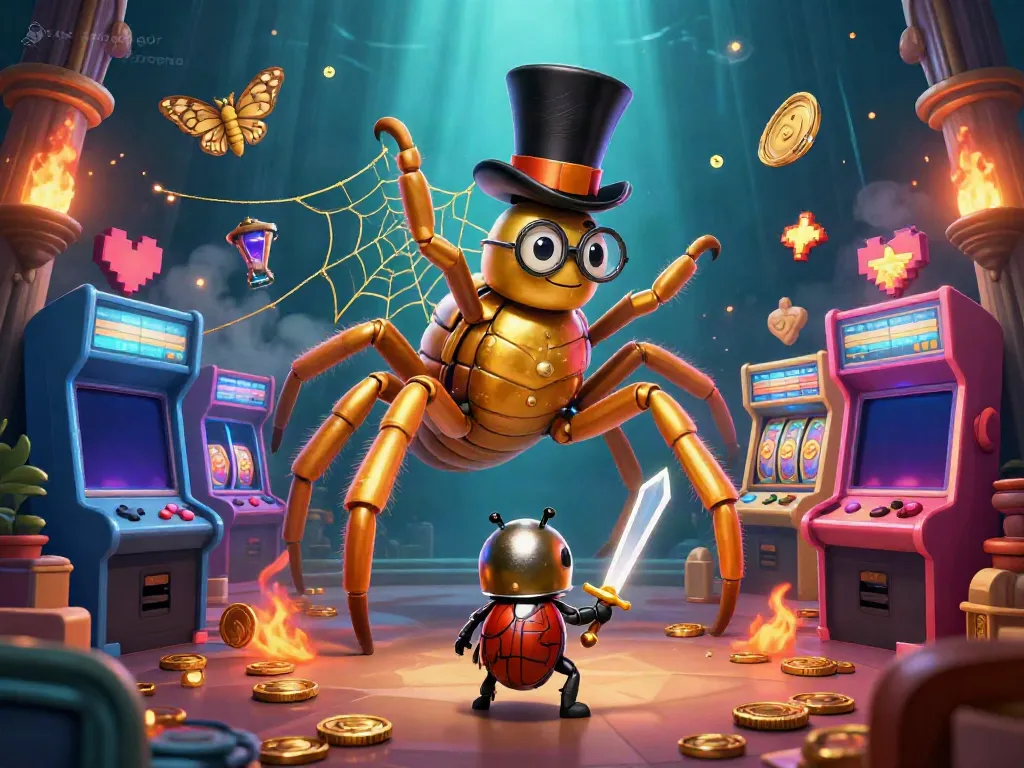 Explore winning slot gacor strategies with a vibrant, cartoonish casino scene.