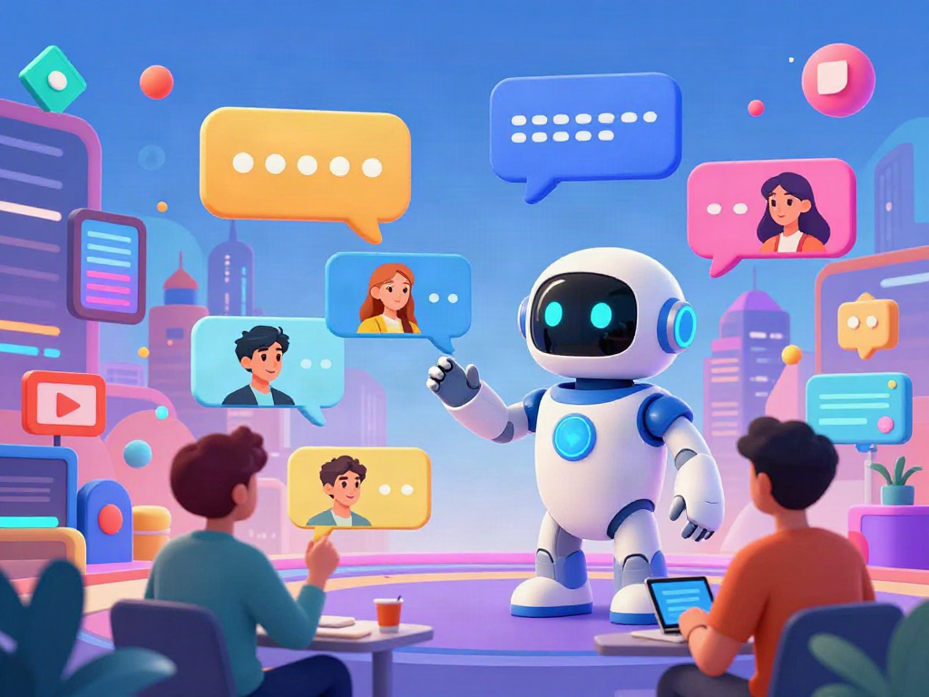 Engaging scene of diverse avatars in hentai AI chat interactions, showcasing technology and creativity.