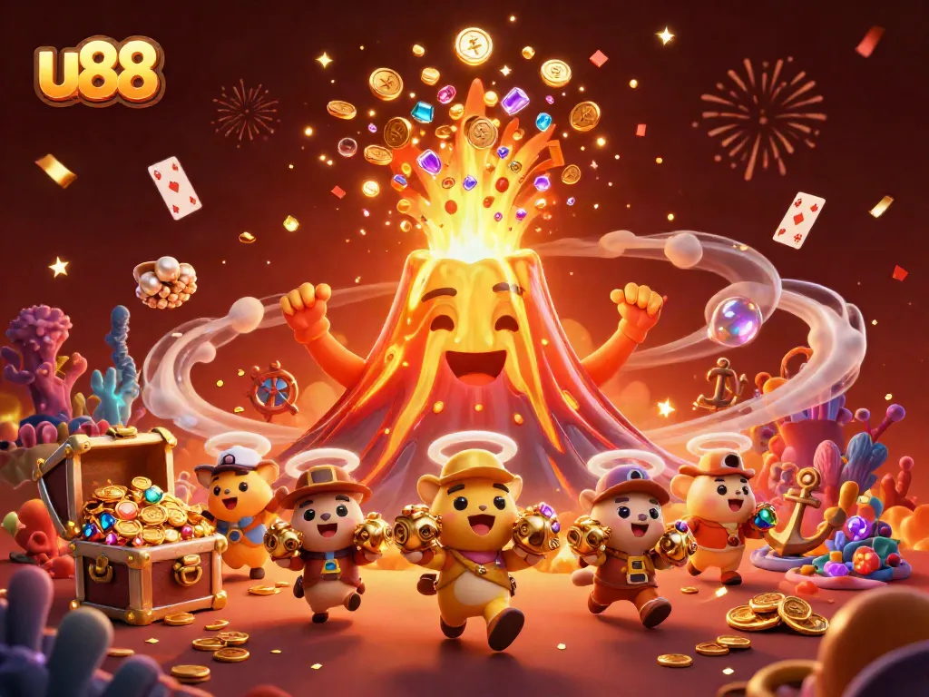 Experience the thrilling world of u88 with a magical eruption of gold, treasure, and vibrant casino action.