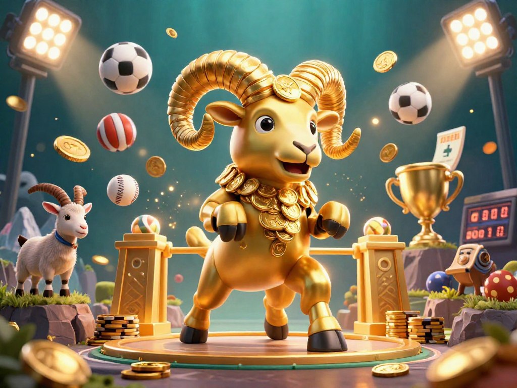 Experience the excitement of keonhacai sports betting with dynamic flying sports balls and gold coins.