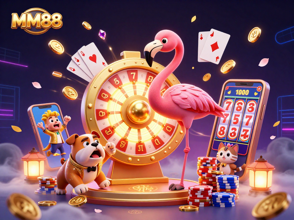 Spin to win with MM88 at the exciting casino scene featuring games and prizes!