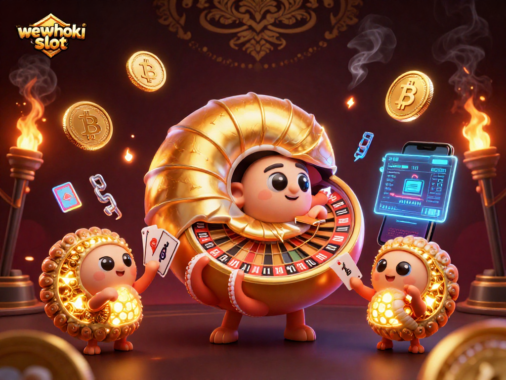 Menangkan besar di wewhoki slot dengan gambar slot dinamis dan emas berkilau.