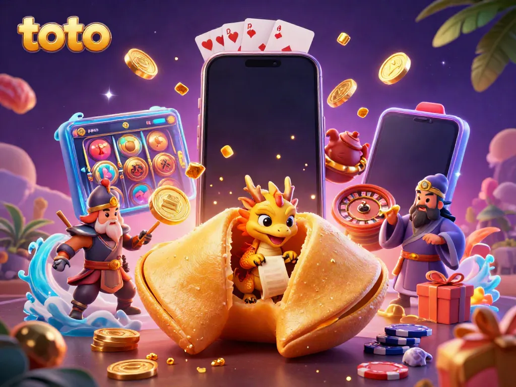 Engage with tournament games and chances using a colorful toto-themed casino illustration.